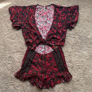 Free People Floral Romper